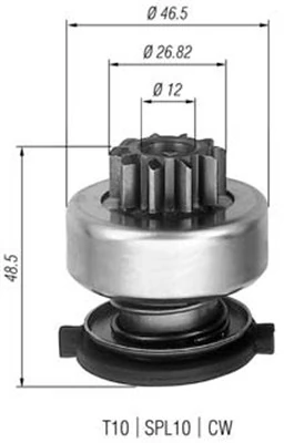 Pinion, starter
